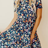 Liv™ | A-linje Klänning med Blommor