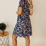Liv™ | A-linje Klänning med Blommor