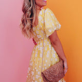 Lotte™ | Boho Mini-klänning med Puffärmar