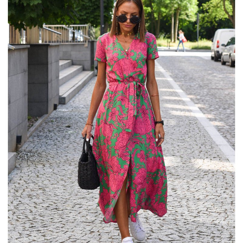 Nadia™ | Elegant Blommig Klänning